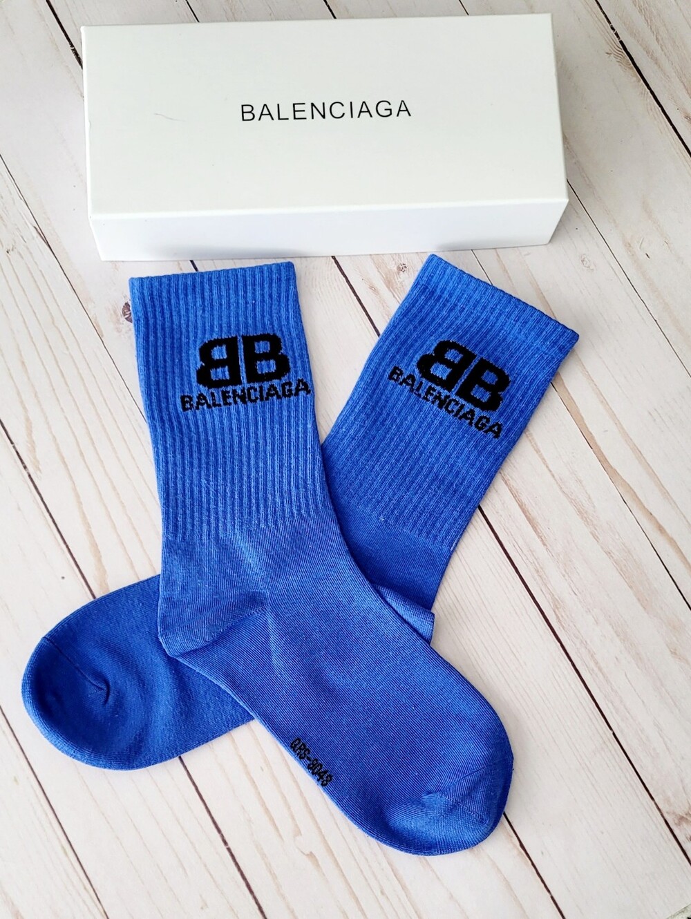 🇫🇷 Balenciaga✨️ Blue  Crew Socks✨️